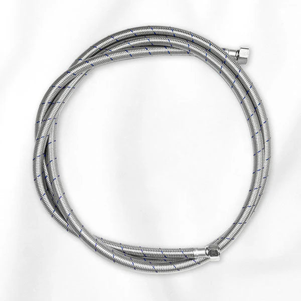 Pedicure Spa Chair Stainless Braided Hose (UPC) Hot&Cold / 1/2 TO 3/8