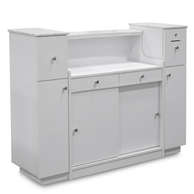 SONOMA RECEPTION WITH GLASS DISPLAY BY VNSPA