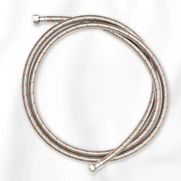 Pedicure Spa Chair Stainless Braided Hose (UPC) Hot&Cold / 1/2 TO 3/8