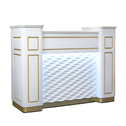 NAPA RECEPTION TABLE WITHLED WHITE - GOLD