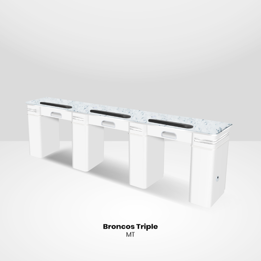 WHITE - GREY TRIPPLE NAIL TABLE