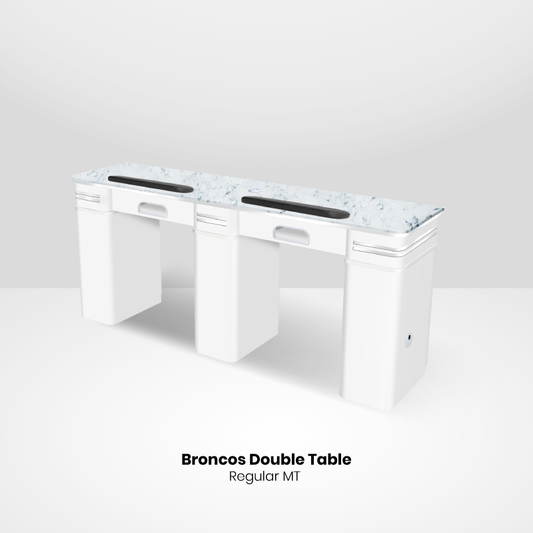 WHITE - GREY DOUBLE NAIL TABLE