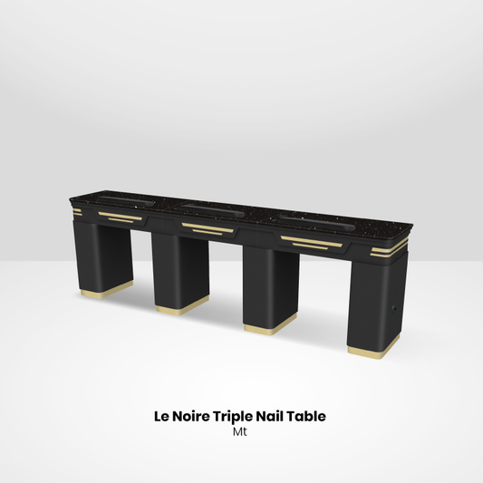 BLACK - GOLD TRIPPLE NAIL TABLE